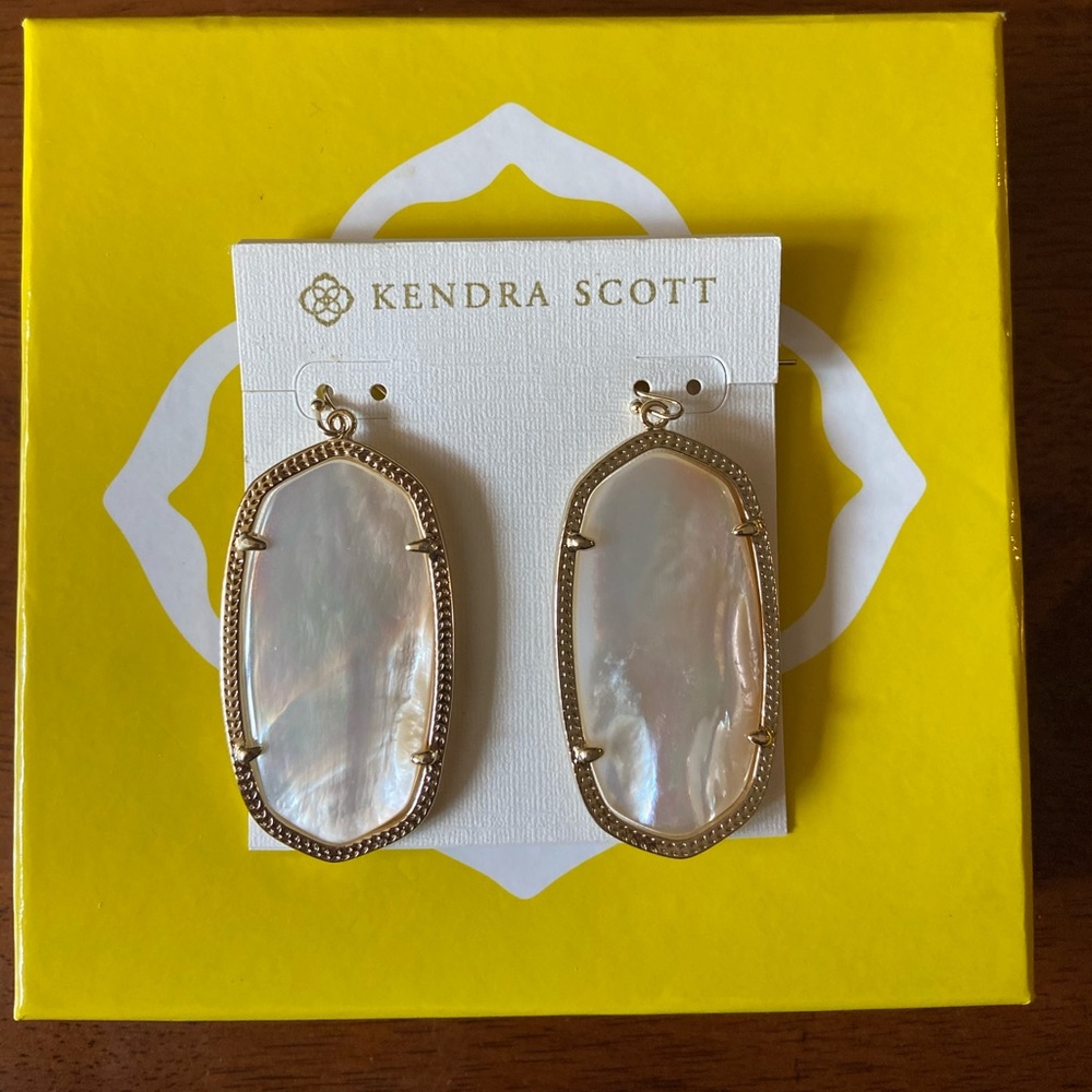 Kendra Scott large bridal earrings